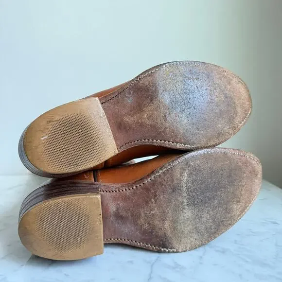 Knapp Vintage Brown Leather Western Cowgirl Boots Women’s Size 8D - Picture 6 of 9